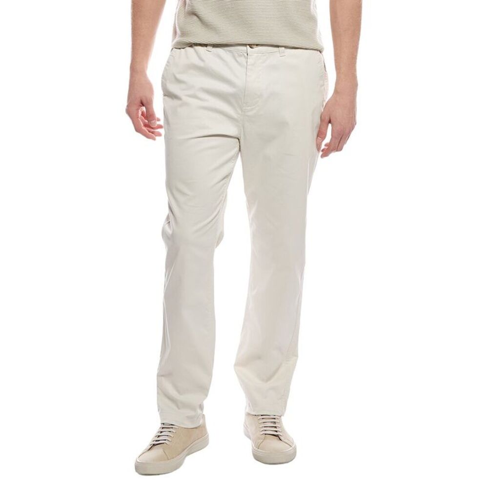Onia Mens  Flat Front Stretch Chino, Gray